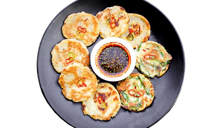 土豆韭菜煎饼