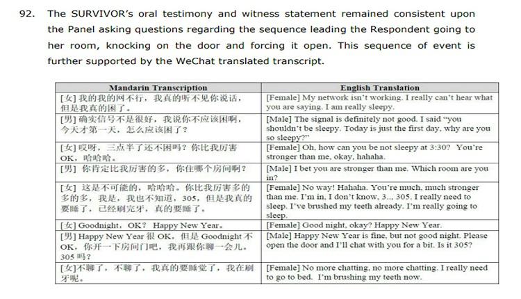 涉性侵美队员 中国桌球教练徐克被禁赛10年