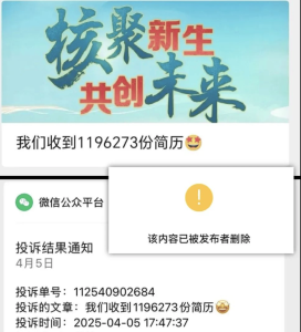 中核集团将帖子删除