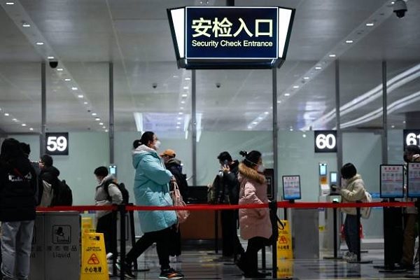 北京大興國際機場。（WANG ZHAO/AFP via Getty Images）