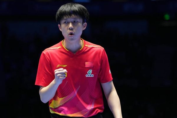中國乒乓球選手王楚欽。資料圖片。（Fred Lee/Getty Images）