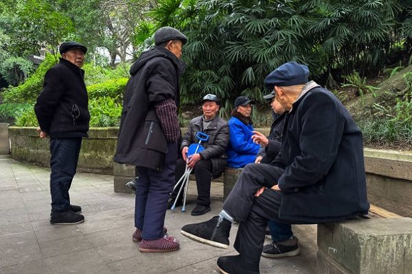 重慶的老人（圖：Cheng Xin/Getty Images）