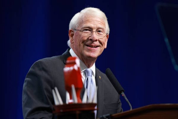 美國聯邦參議院軍事委員會主席韋克爾。資料圖片。（William H. Kelly III/Jackson State University via Getty Images）
