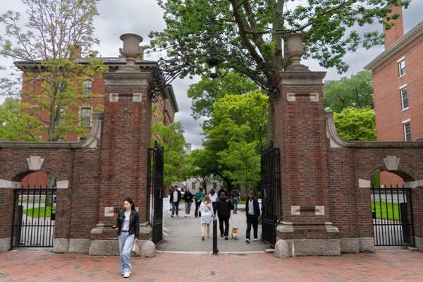 2025年5月23日，美国马萨诸塞州剑桥的哈佛大学。（Learner Liu／英文大纪元）