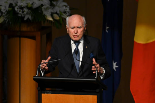 澳大利亚前总理约翰·霍华德（John Howard）。(Photo by Martin Ollman/Getty Images)