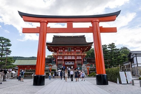 示意图 图为日本京都的伏見稻荷大社。（Alfredo Martinez/Getty Images）