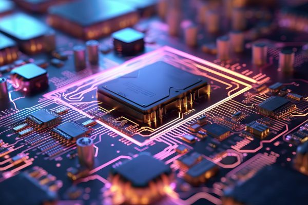 Highly detailed technology texture, AI supercomputer Chrome, ins