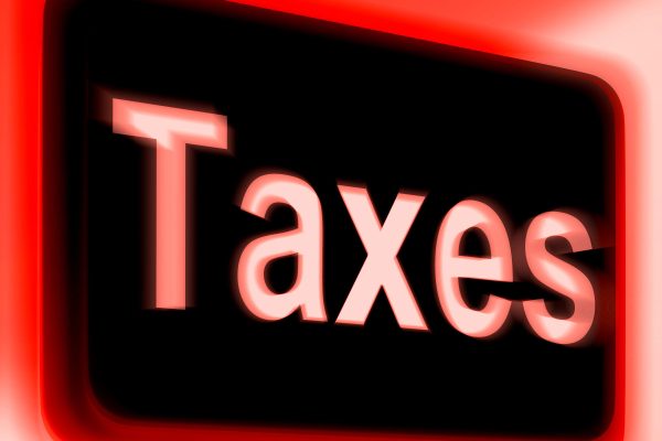 Taxes Sign Shows  Tax Or Taxation
