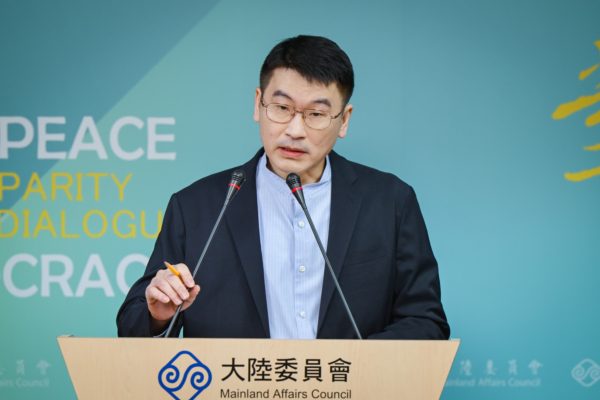 陸委會發言人梁文傑。資料圖片。（宋碧龍／大紀元）