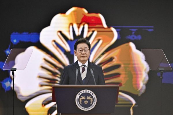 2025年6月4日，韓國首爾，韓國新任總統李在明在國會發表就職演說，將展開為期五年的總統任期。 (Anthony Wallace - Pool/Getty Images)