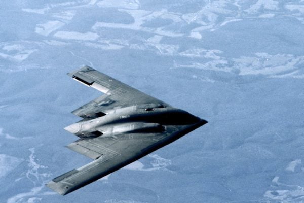 圖為美軍B-2轟炸機資料照。（Gary Ell/US Air Force/Getty Images）