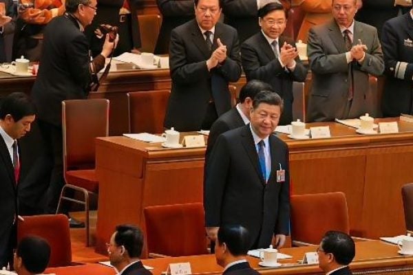 10月份的中共四中全會很關鍵，需要留意可能有出人意料的「新老交替」「能上能下」狀況。（圖片來源：Lintao Zhang／Getty Images）