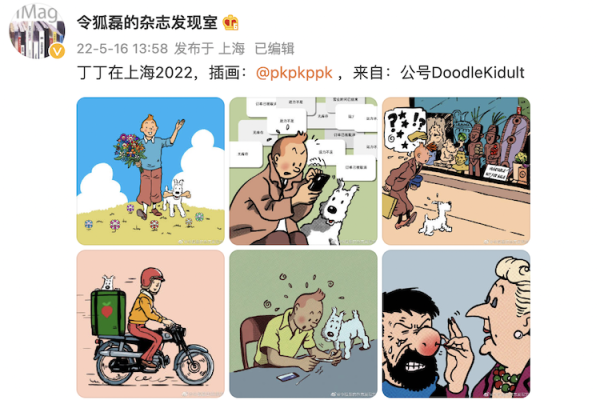 网友转发丁丁在上海